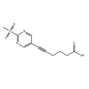 6-(2-(甲基磺酰基)嘧啶-5-基)己-5-炔酸