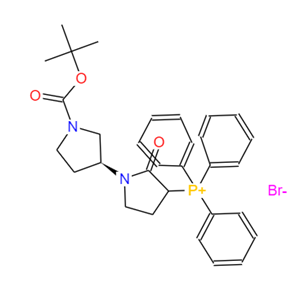 ((3'R)-1'-叔丁氧羰基-2-氧代(1,3'-联吡咯烷)-3-基)三苯基溴化鏻