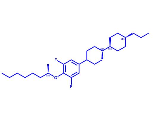 4(S)-[反式(反式)]]-1,3-二氟-2-[(1-甲基庚基)氧基]-5-(4'-丙基[1,1'-联环己基]-4-基)苯,4(S)-[trans(trans)]]-1,3-Difluoro-2-[(1-methylheptyl)oxy]-5-(4'-propyl[1,1'-bicyclohexyl]-4-yl)benzene