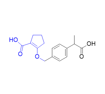 洛索洛芬杂质10,2-((4-(1-carboxyethyl)benzyl)oxy)cyclopent-1-ene-1-carboxylic acid