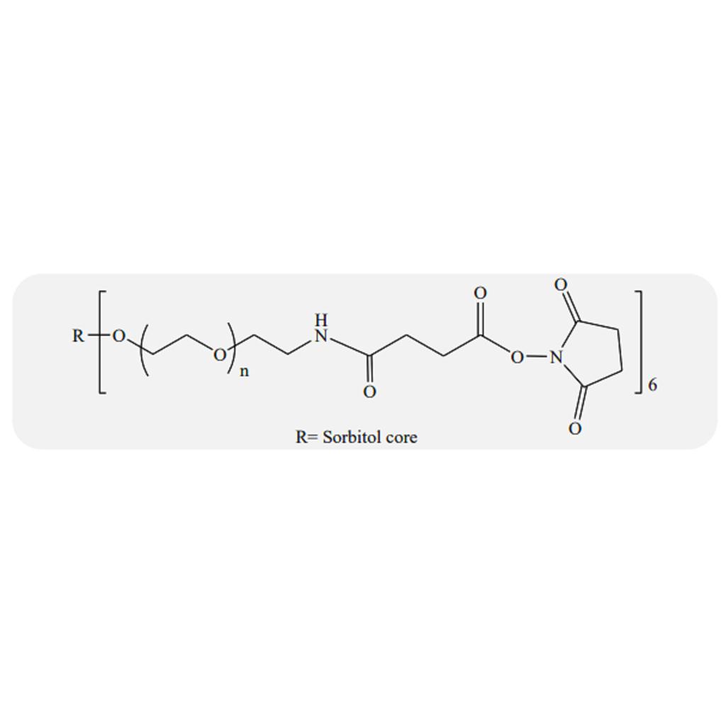 6臂聚乙二醇酰胺琥珀酰亚胺基琥珀酸酯,6-arm PEG-amide Succinimidyl Succinate