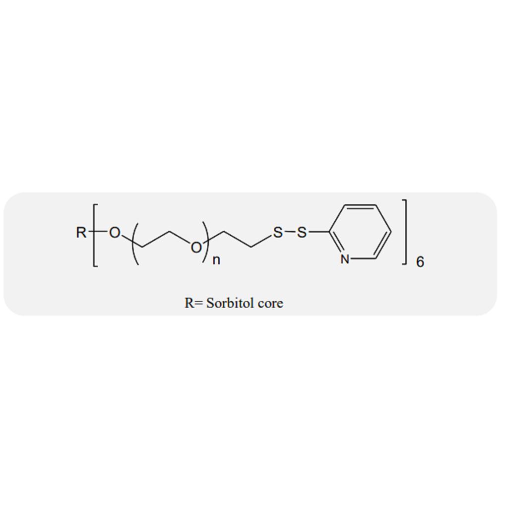 6臂聚乙二醇-邻吡啶二硫化物,6-arm PEG-Orthopyridyl Disulfide