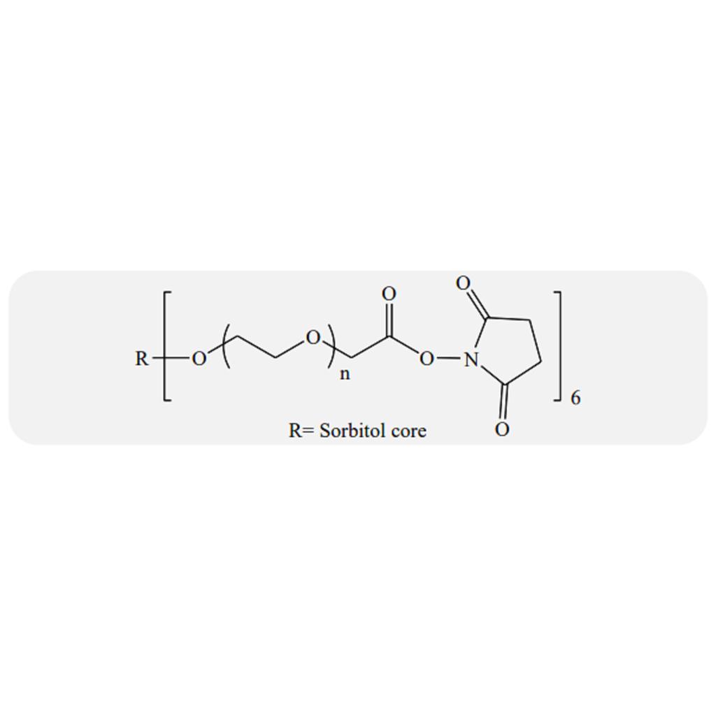 6臂聚乙二醇-琥珀酰亚胺基羧甲基酯,6-arm PEG-Succinimidyl Carboxymethyl Ester