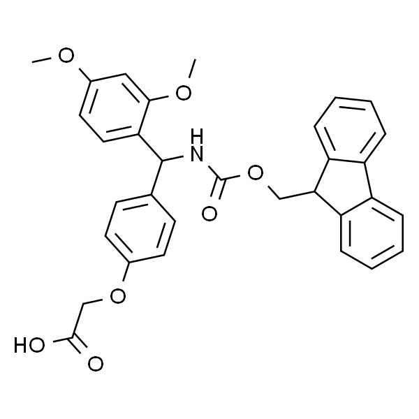 4-[(2,4-二甲氧基苯基)(Fmoc-氨基)甲基]苯氧乙酸,Fmoc-Linker