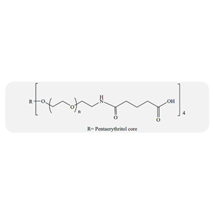 4臂聚乙二醇-酰胺-戊二酸,4-arm PEG-armide-Glutaric Acid