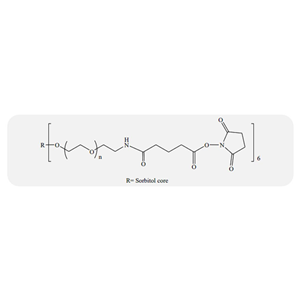 6臂聚乙二醇酰胺琥珀酰亚胺戊二酸酯,6-arm PEG-amide Succinimidyl Glutarate