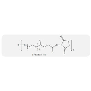 6臂聚乙二醇-琥珀酰亚胺基琥珀酸酯,6-arm PEG-Succinimidyl Succinate