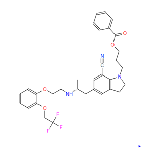 西洛多辛中间体,1-[3-(Benzoyloxy)propyl]-2,3-dihydro-5-[(2R)-2-[[2-[2-(2,2,2-trifluoroethoxy)phenoxy]ethyl]amino]propyl]-1H-indole-7-carbonitrile