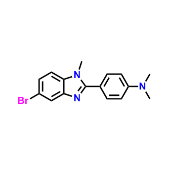 4-(5-溴-1-甲基-1H-苯并[d]咪唑基)-N,N-二甲基苯胺,4-(5-Bromo-1-methyl-1H-benzo[d]imidazol-2-yl)-N,N-dimethylaniline