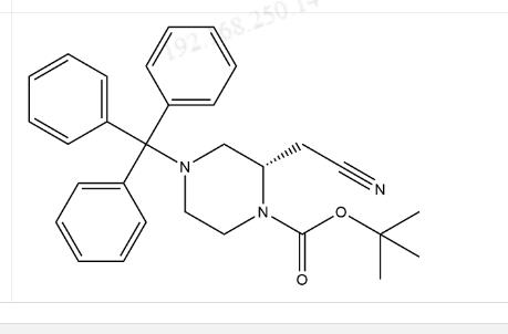 1-Piperazinecarboxylic acid, 2-(cyanomethyl)-4-(triphenylmethyl)-, 1,1-dimethylethyl ester, (2S)-,1-Piperazinecarboxylic acid, 2-(cyanomethyl)-4-(triphenylmethyl)-, 1,1-dimethylethyl ester, (2S)-