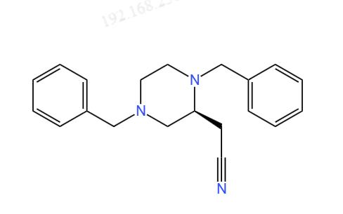 (S)-2-(1,4-二芐基哌嗪-2-基)乙腈,2-Piperazineacetonitrile, 1,4-bis(phenylmethyl)-, (2S)-