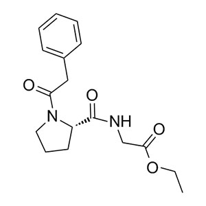 N-(1-(苯基乙?；?-L-脯氨酰)甘氨酸乙酯,ethyl 2-[[(2S)-1-(2-phenylacetyl)pyrrolidine-2-carbonyl]amino]acetate