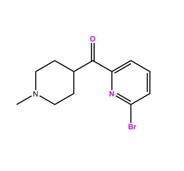 （6-溴-2-吡啶基）（1-甲基-4-哌啶基）甲酮.氢溴酸盐,(6-bromopyridin-2-yl)-(1-methylpiperidin-4-yl)methanone hydrobromide