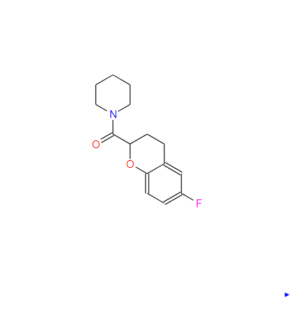 1-[（6-氟-3,4-二氫-2H-1-苯并吡喃-2-基）羰基]哌啶,1-[(6-Fluoro-3,4-dihydro-2H-1-benzopyran-2-yl)carbonyl]piperidine