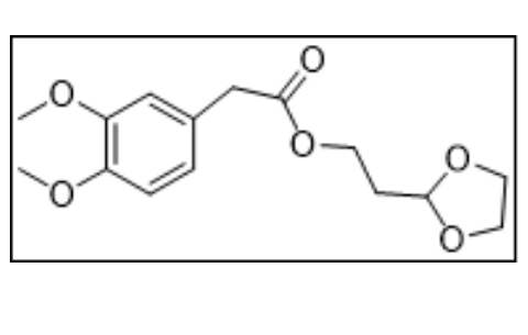 2-(1,3-Dioxolane-2-yl)ethyl 2-(3,4-dimethoxyphenyl)acetate,2-(1,3-Dioxolane-2-yl)ethyl 2-(3,4-dimethoxyphenyl)acetate