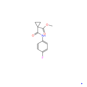 1-((4-氟苯基)氨基甲酰基)环丙烷羧酸甲酯,METHYL 1-[(4-FLUOROPHENYL)CARBAMOYL]CYCLOPROPANECARBOXYLATE