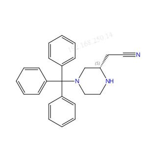 2-Piperazineacetonitrile, 4-(triphenylmethyl)-, (2S)- (ACI)