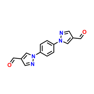1H-Pyrazole-4-carboxaldehyde,1,1'-(1,4-phenylene)bis