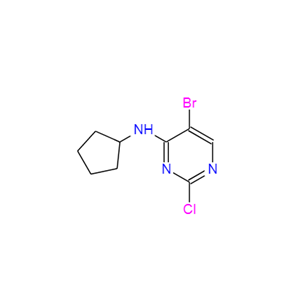 5-溴-2-氯-N-环戊基-4-嘧啶胺 733039-20-8