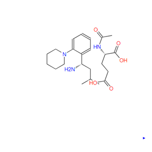 (S)-3-甲基-1-[2-(1-哌啶基)苯基]丁胺.N-乙酰-L-谷氨酸鹽,(S,S