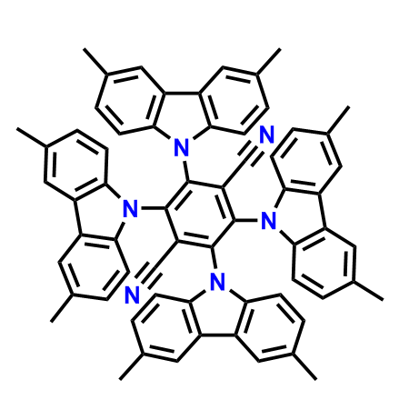 2,3,5,6-四(3,6-二甲基-9H-咔唑-9-基)-1,4-苯二腈,1,4-Benzenedicarbonitrile, 2,3,5,6-tetrakis(3,6-dimethyl-9H-carbazol-9-yl)-