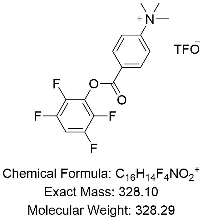 trimethyl-[4-(2,3,5,6-tetrafluorophenoxy)carbonylphenyl]azanium,trimethyl-[4-(2,3,5,6-tetrafluorophenoxy)carbonylphenyl]azanium