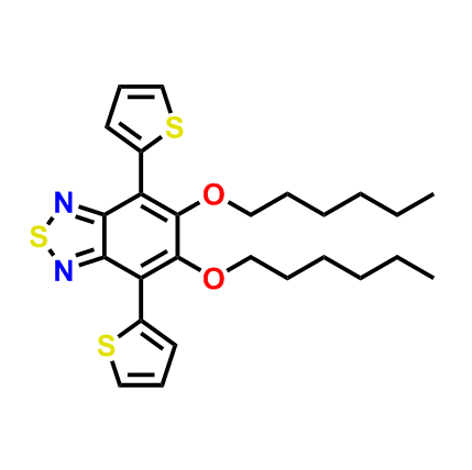 5,6-双（己氧基）-4,7-二（噻吩-2-基）苯并[c][1,2,5]噻二唑,5,6-bis(hexyloxy)-4,7-di(thiophen-2-yl)benzo[c][1,2,5]thiadiazole