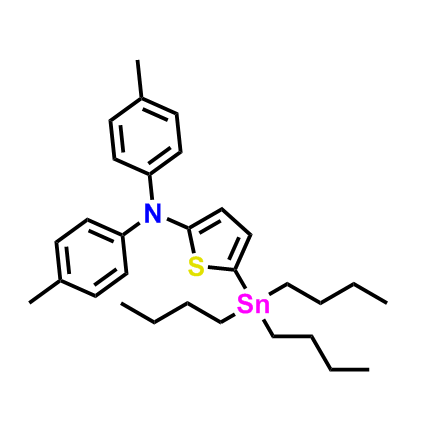 N、 N-二對(duì)甲苯-5-（三丁基錫基）-噻吩-2-胺,N,N-di-p-tolyl-5-(tributylstannyl)-thiophen-2-amine