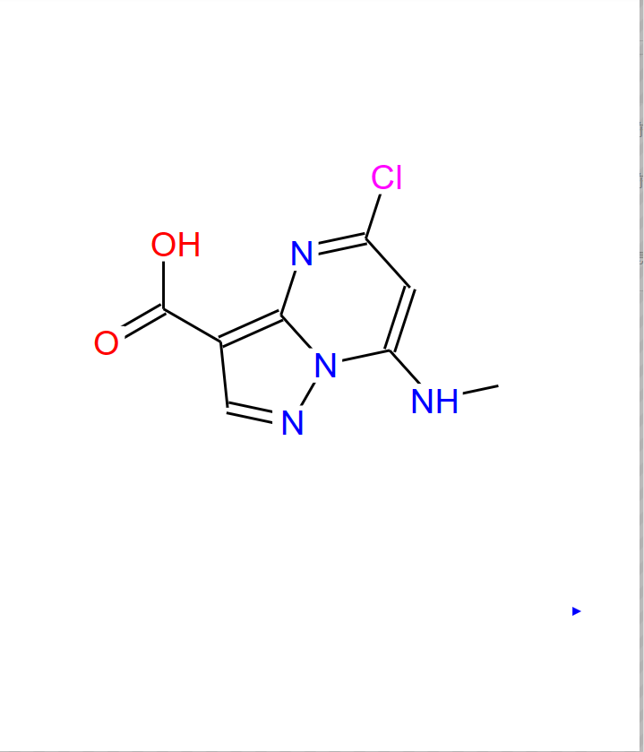 吡唑并[1，5-a]嘧啶-3-羧酸， 5-氯-7-甲氨基,5-Chloro-7-(methylamino)pyrazolo[1,5-A]pyrimidine-3-carboxylic acid