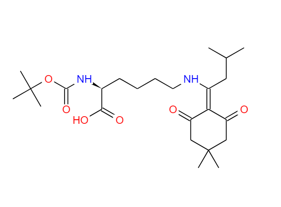 叔丁氧羰基-N'-甲基三苯甲基-L-赖氨酸·二环己基铵盐,BOC-L-LYS(IVDDE)-OH