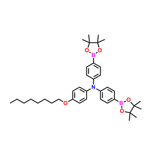 N,N-双(4-硼酸频呢醇酯苯基)-4-辛氧基苯胺