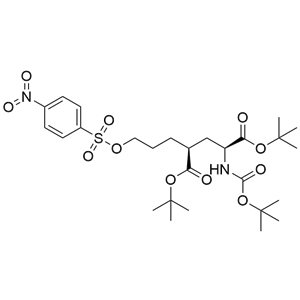 di-tert-butyl (2S,4S)-N-(tert-butoxycarbonyl)-4-(3-{[(4-nitrophenyl)-sulfonyl]oxy}propyl)-glutamate