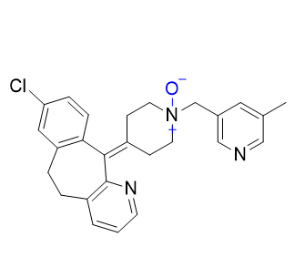 卢帕他定杂质04,4-(8-chloro-5,6-dihydro-11H-benzo[5,6]cyclohepta[1,2-b]pyridin-11- ylidene)-1-((5-methylpyridin-3-yl)methyl)piperidine 1-oxide
