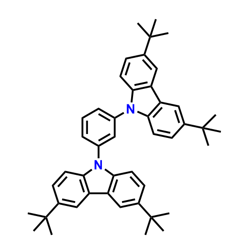 1,3-雙（3,6-二叔丁基-9H-咔唑-9-基）苯,1,3-bis(3,6-di-tert-butyl-9H-carbazol-9-yl)benzene