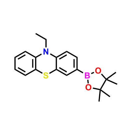 10-ethyl-3-(4,4,5,5-tetramethyl-1,3,2-dioxaborolan-2-yl)-10H-phenothiazine,10H-Phenothiazine, 10-ethyl-3-(4,4,5,5-tetramethyl-1,3,2-dioxaborolan-2-yl)-