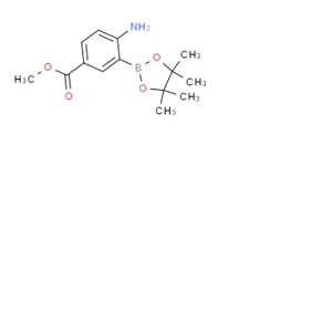 2-氨基-5-(甲氧基羰基)苯硼酸頻哪醇酯,4-AMino-3-(4,4,5,5-tetraMethyl-[1,3,2]dioxaborolan-2-yl)-benzoic acid Methyl ester