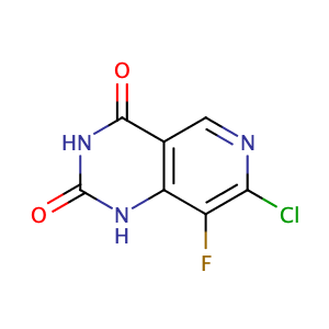 7-氯-8-氟吡啶并[4,3-D]嘧啶-2,4-二醇;7-氯-8-氟吡啶并[4,3-D]嘧啶-2,4(1H,3H)-二酮