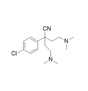 氯苯那敏雜質(zhì)01,2-(4-chlorophenyl)-4-(dimethylamino)-2-(2-(dimethylamino)ethyl)butanenitrile