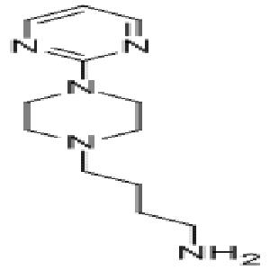 4-[4-(2-嘧啶基)-1-哌嗪基]-1-丁胺,1-(2-Pyrimidinyl)-4-(4-aminobutyl)piperazine