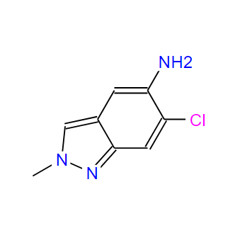 6-氯-2-甲基-2H-吲唑-5-胺,6-chloro-2-methyl-2H-indazol-5-amine