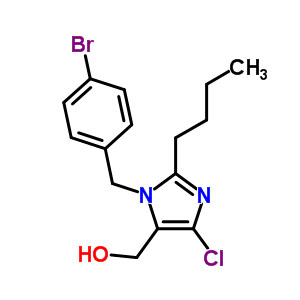 3-(4-溴苄基)-2-丁基-5-氯-4-咪唑甲醇,[3-[(4-bromophenyl)methyl]-2-butyl-4-chloro-1,2-dihydroimidazol-5-yl]methanol