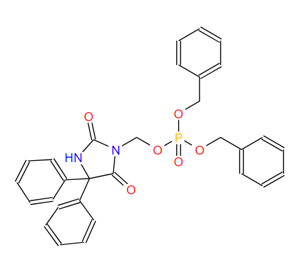 (2,5-二氧-4,4-二苯基-1-咪唑烷基)甲基雙(苯甲基)磷酸酯,phosphoric acid dibenzyl ester 2,5-dioxo-4,4-diphenylimidazolidin-1-ylmethyl ester