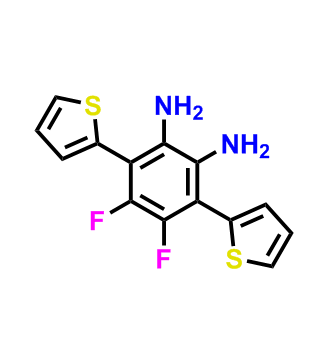 2,3-二氟-1,4-二（2-噻吩基）-5,6-二氨基-苯,2,3-difluoro-1,4-di(2-thienyl)-5,6-diamino-benzene