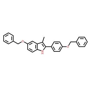 3-甲基-5-苄氧基-2-(4-苄氧基苯基)-1H-吲哚198479-63-9