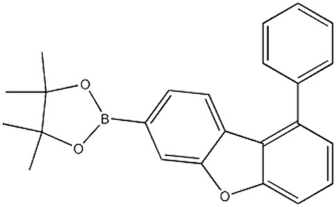 4,4,5,5-四甲基-2-(9-苯基二苯并[B,D]呋喃-3-基)-1,3,2-二氧杂硼烷,4,4,5,5-tetramethyl-1,3,2-dioxaborolan-7-dibenzofuran-1-phenyl