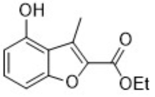 乙基-4-羟基-3-甲基苯并呋喃-2-羧酸酯,ethyl 4-hydroxy-3-methylbenzofuran-2-carboxylate
