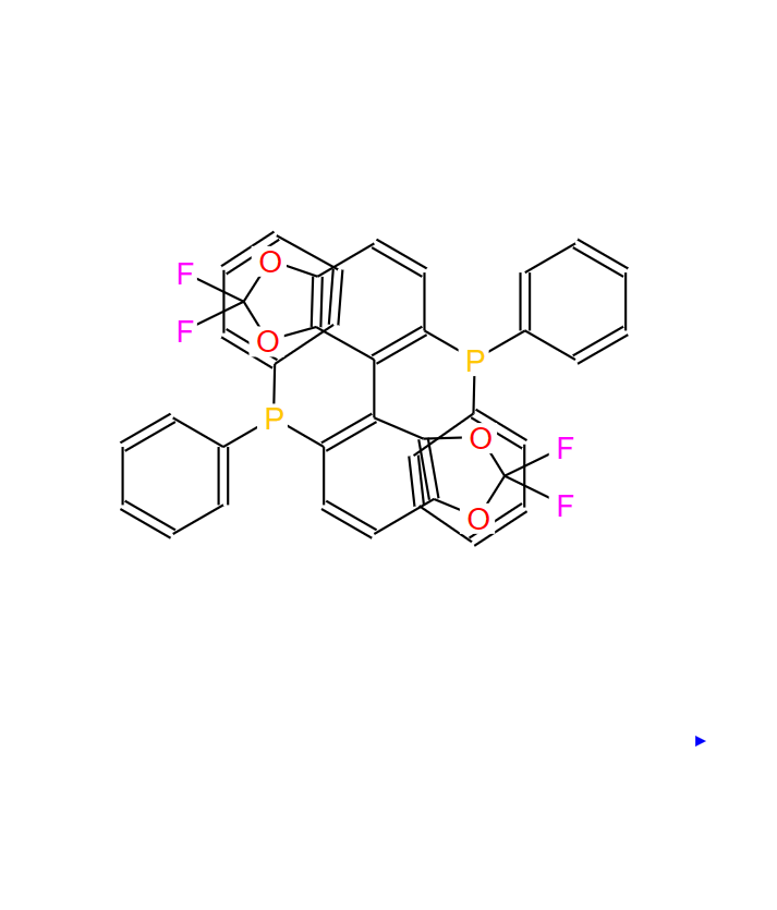 5,5'-双(二苯基膦)-四氟-二-1,3-苯二氧杂环,R-(-)-5,5'-BIS(DIPHENYLPHOSPHINO)-2,2,2',2'-TETRAFLUORO-4,4'-BI-1,3-BENZODIOXOLE