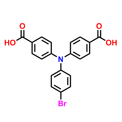 4-[4-溴（4-羧基苯基）苯胺基]苯甲酸,4-[4-bromo(4-carboxyphenyl)anilino]benzoic acid