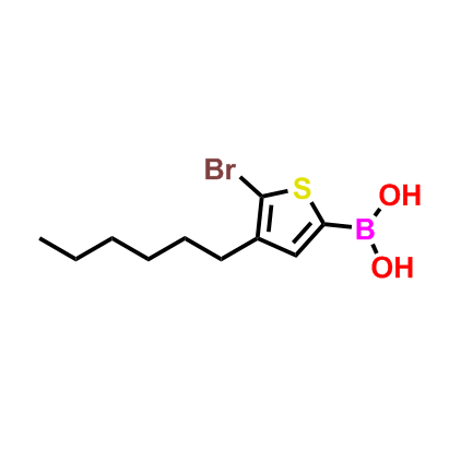 （5-溴-4-己基噻吩-2-基）硼酸,(5-bromo-4-hexylthiophen-2-yl) boronic acid