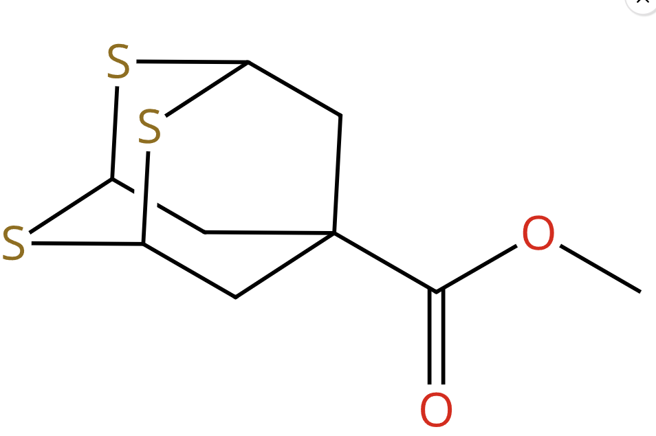 硫代金刚烷酸甲酯,Methyl 2,4,9-trithiatricyclo[3.3.1.13,7]decane-7-carboxylate